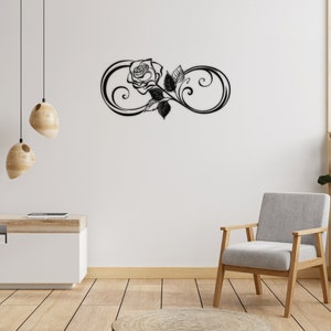 Infinity Sign Metal Wall Art, Infinity Sign Wedding Flower, Couples Gift, Infinity Symbol Wall Art, Infinity Symbol Sign, Housewarming Gift