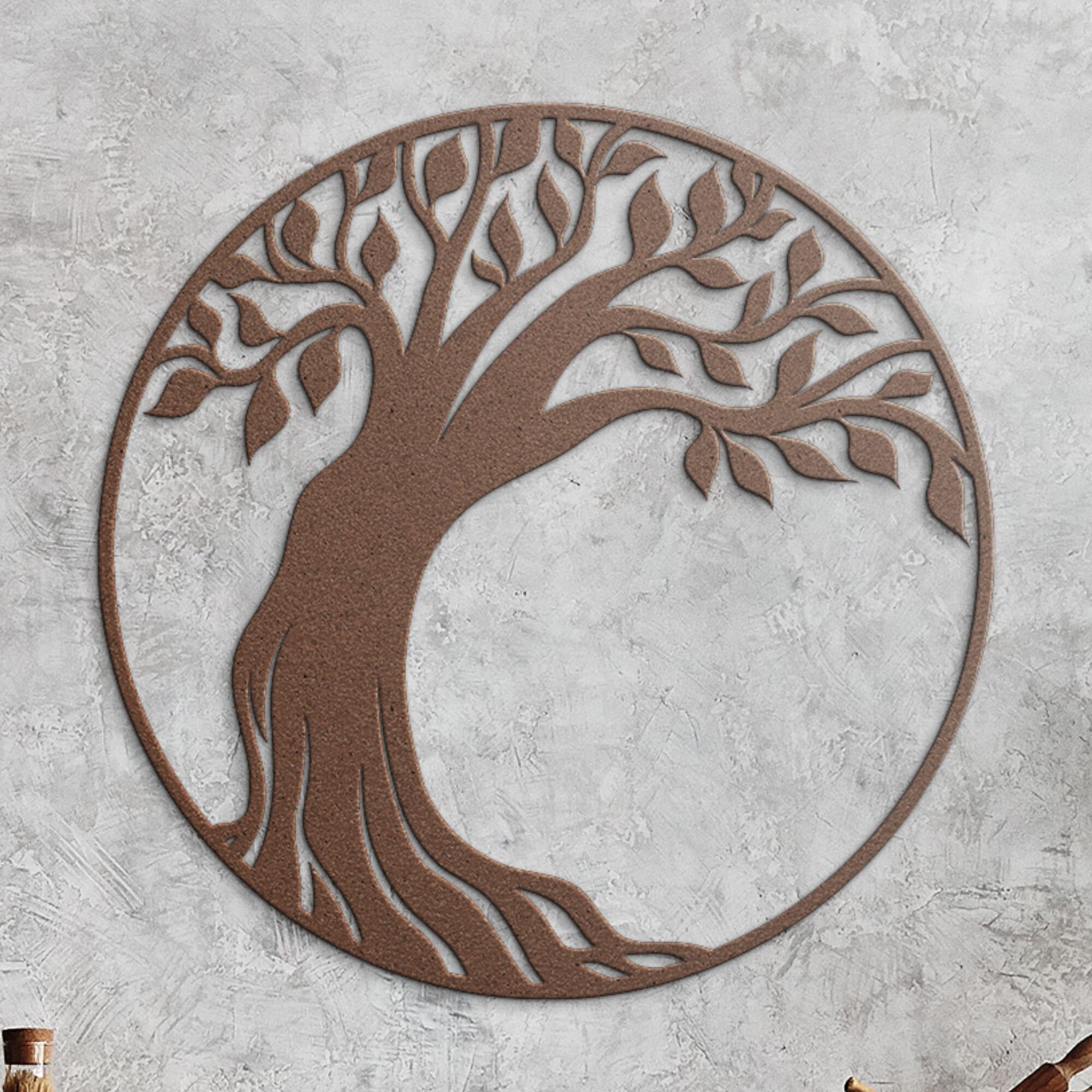 Handcrafted Tree of Life Metal Wall Art: Contemporary Home Decor - Etsy