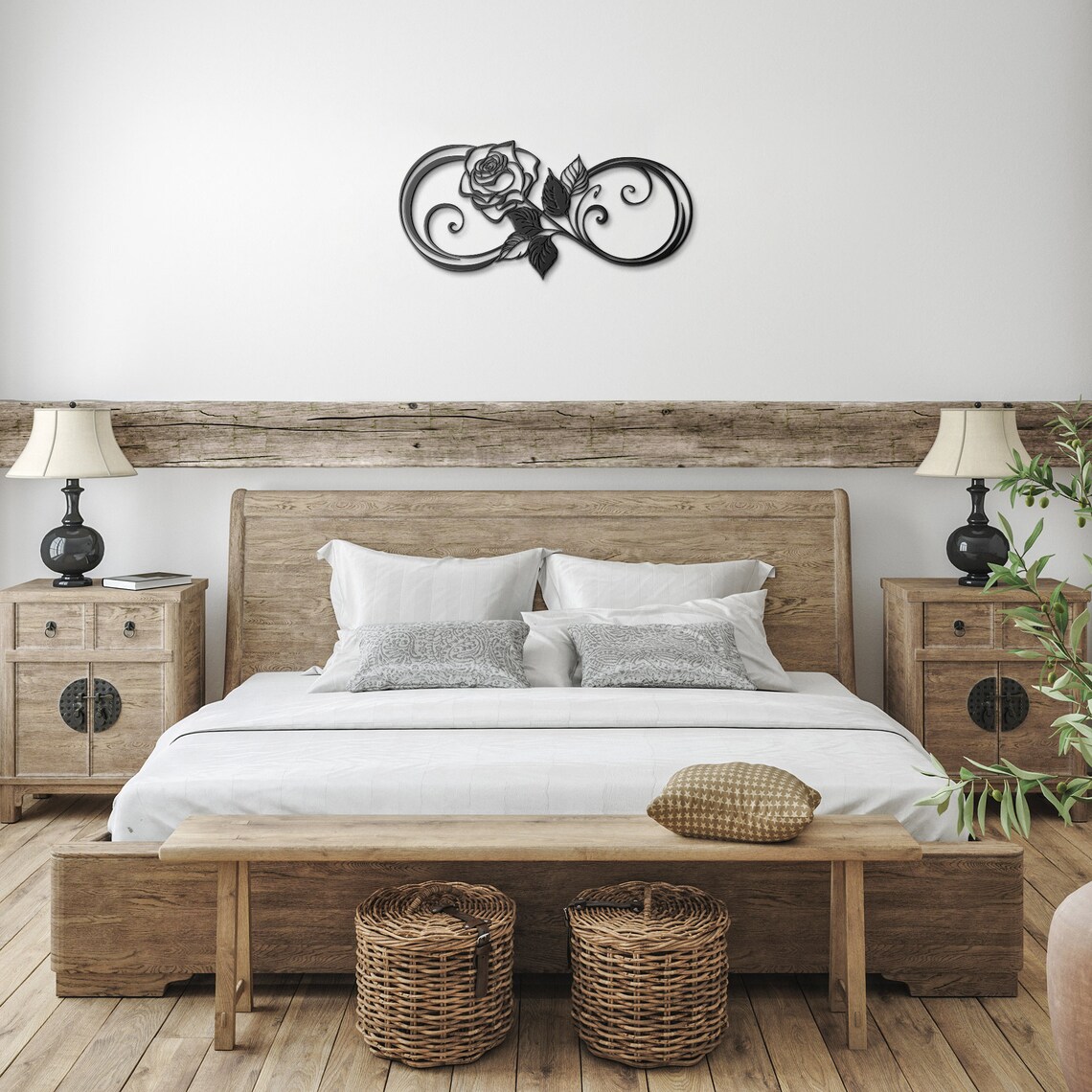 Infinity Sign Metal Wall Art Infinity Sign Wedding Flower - Etsy