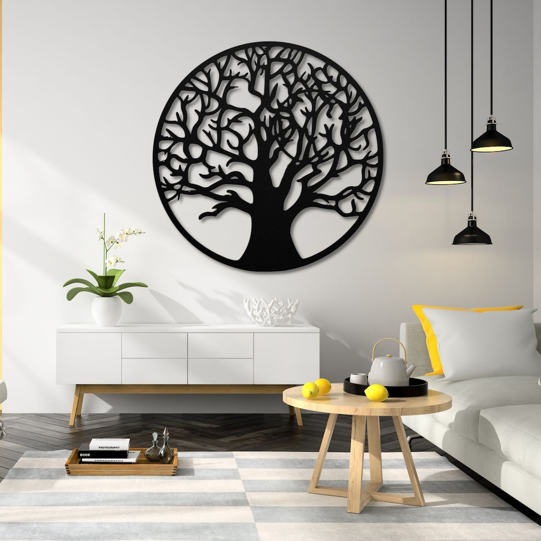 Tree of Life Metal Wall Art Metal Sign Living Room Decoration ...