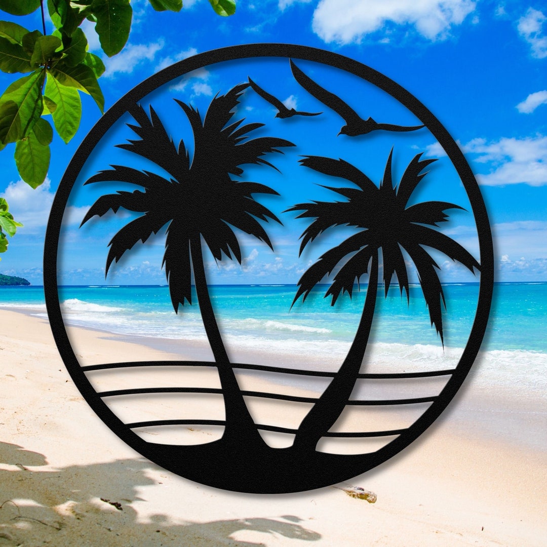 Society6 ケース Black and White Palm Tree with Hawaii Summer Black and White Palm Tree with Hawaii Summer Sea Beach