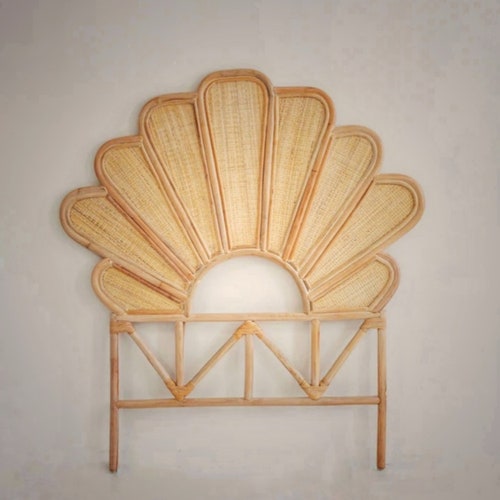 Rattan Petal Headboard Etsy