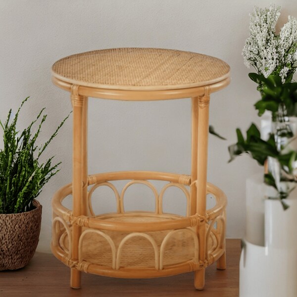 Rattan Bedside Table Etsy UK