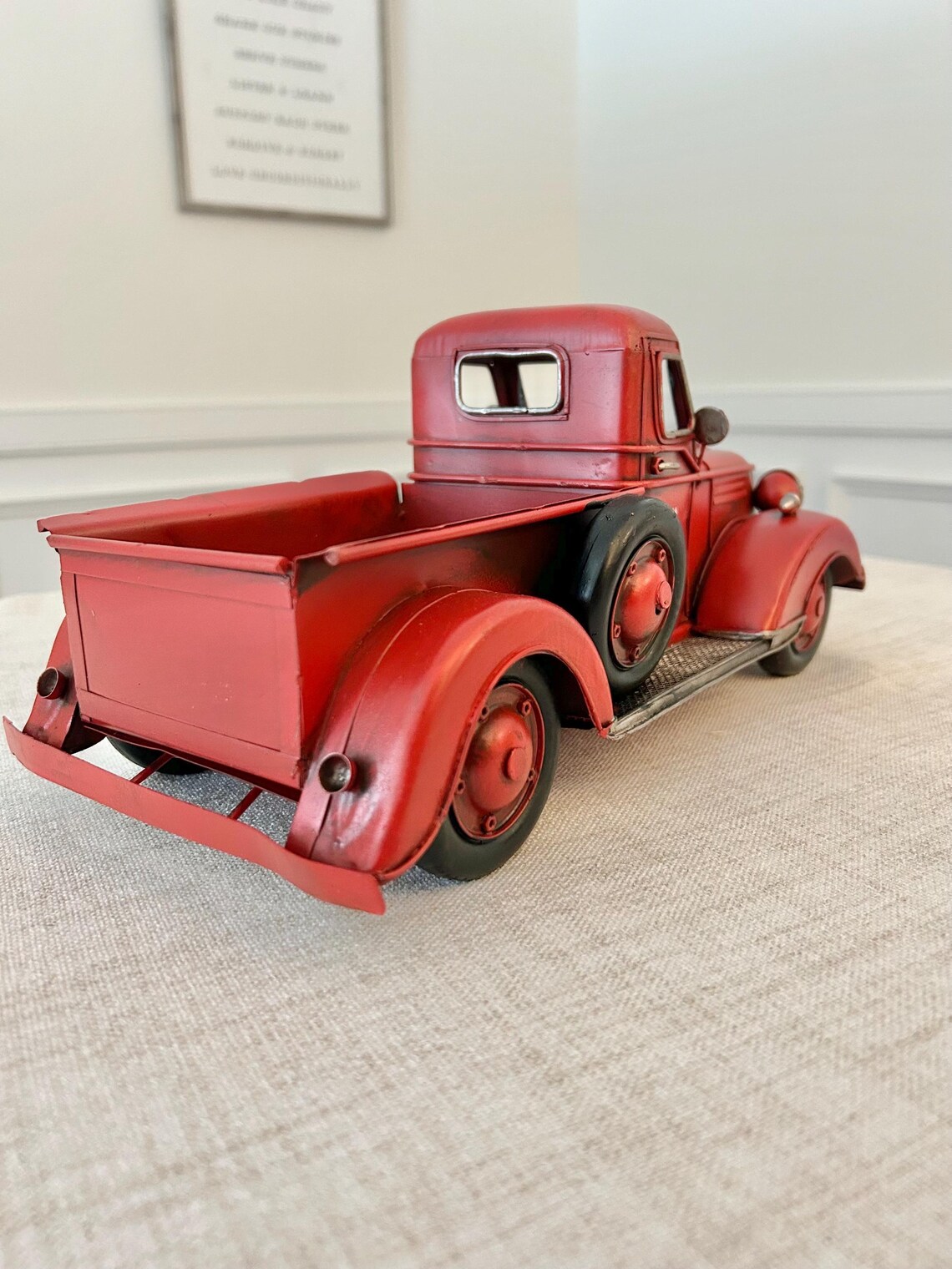 Extra Large Red Metal Truck