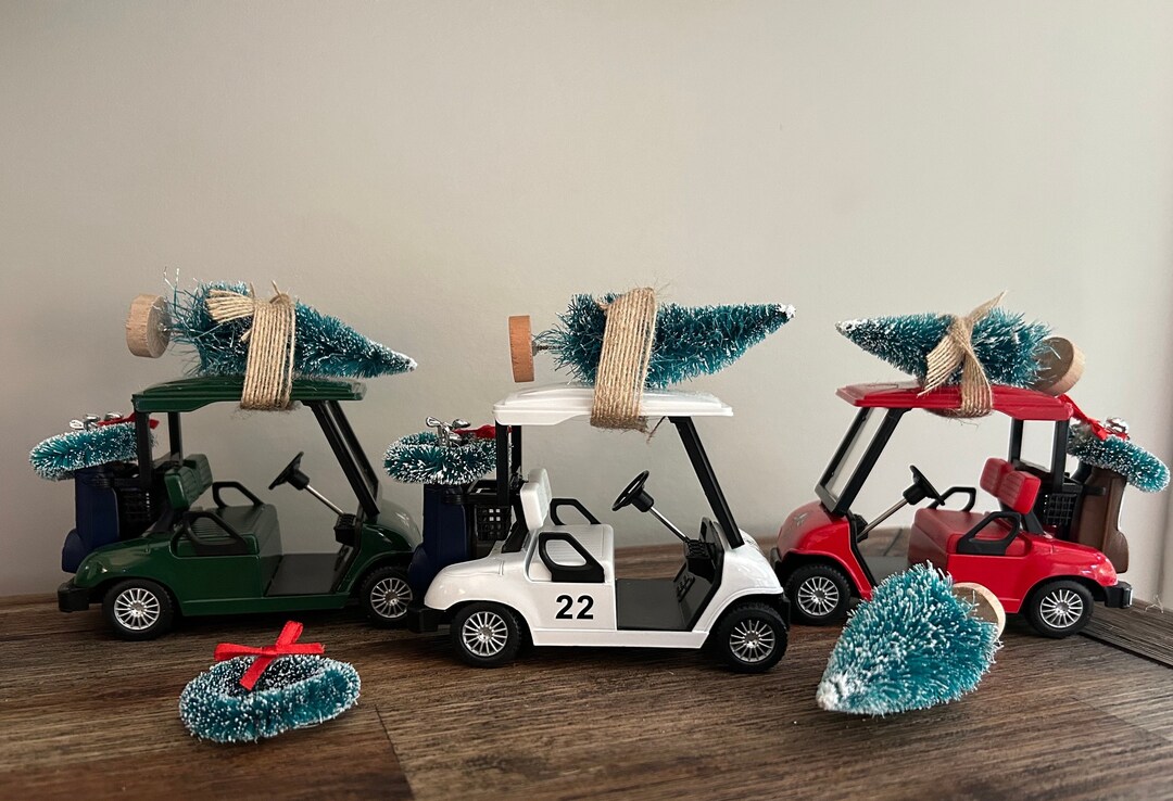 Golf Decor Golf Christmas Gift Golf Cart Golf Gift Etsy