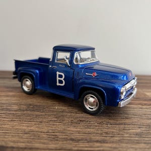 Camioneta Azul - Fiesta de Camioneta Azul - Cumpleaños de Camioneta Azul - Adorno para Tarta de Camioneta Azul - Regalo - Juguete de Camioneta Azul
