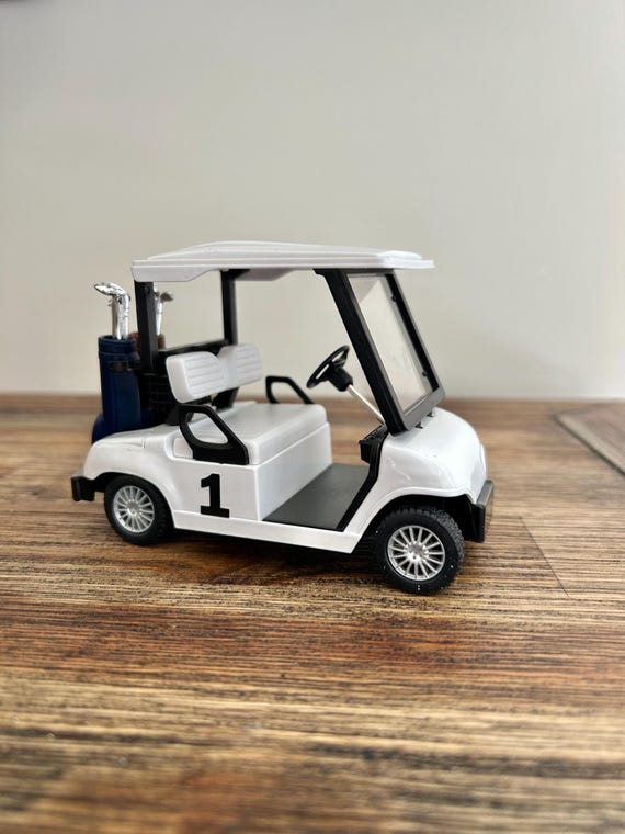 Golf Decor - Golf Cart - Golf Cake Topper - Golf Gift for Him - Golf Gift for Her - Goft Gift - Golf Club - Golf Desk - Golf Birthday Gift