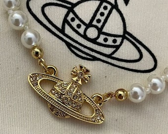 Vivienne westwood gold mini bas relief choker necklace Clearance