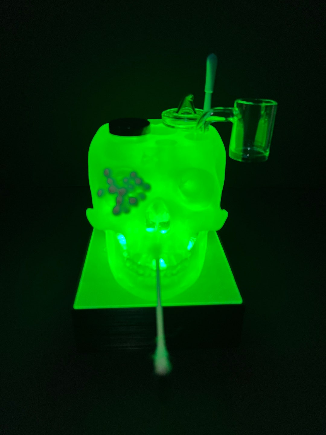 Custom Led Dab Station Skull Dab Mat Make up Organizer FREE Gift With