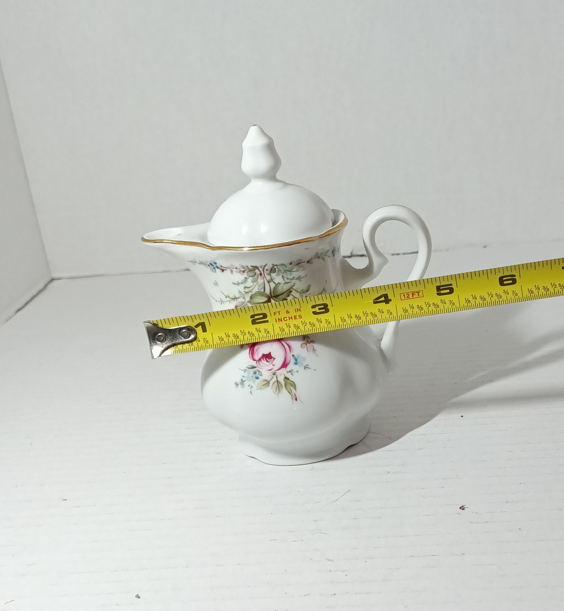 Lechera RGK Leander 1946 China de Boheme Cerámica Rosa Floral