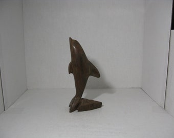 Wood Dolphin Wooden Handmade Hand Carved