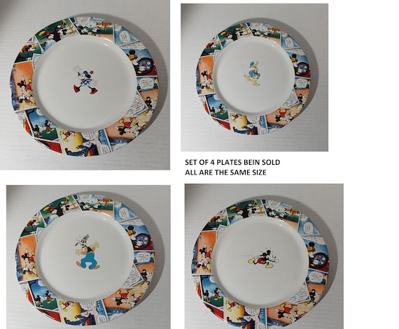 Mickey Mouse Minnie Sketchbook Dishes, Dinner Plates, Serving Bowl