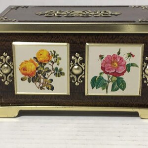 Blue Bird Confectionary Harry Vincent Tin Box Lid Limited England Floral