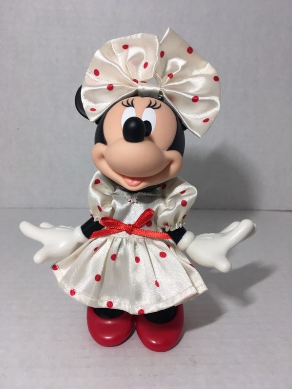 Walt Disney Minnie Mouse muñeca de plástico duro vestir - Etsy España Walt Disney Minnie Mouse muñeca de plástico duro vestir - Etsy España