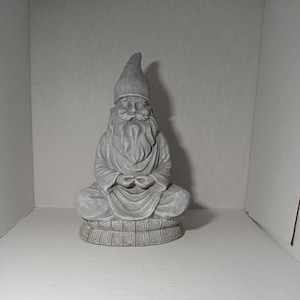 Meditating Gnome Yoga Plastic Zen Statue Garden Yard Decoration