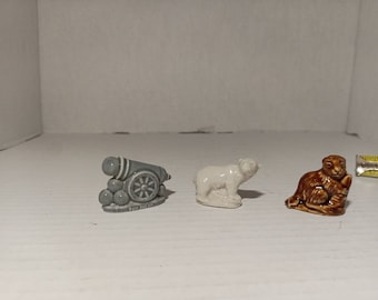 Wade Whimsy Rose Tea Figurine Miniature Ceramic Set England UK