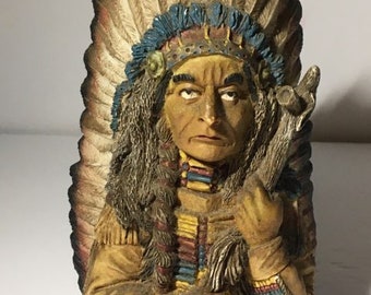 Jefe indio de resina nativo americano EGL