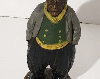 Interesting Resin Figure Older Man Seaman Fisherman Vintage Unique
