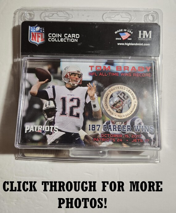 TOM BRADY New Rare Coin Card Collection Highland Mint Patriots Jets Silver Plated Coin NFL Football Memorabilia - Etsy TOM BRADY New Rare Coin Card Collection Highland Mint Patriots Jets Silver Plated Coin NFL Football Memorabilia - Etsy