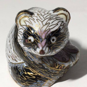 Cloisonne Bear Figurine Panda Koala Vintage Small