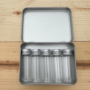 Portable Camping Spices, 15ml bottles, Van Life metal tin