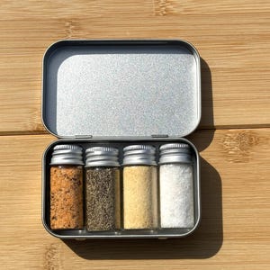 Portable Camping Spices, Van Life metal tin