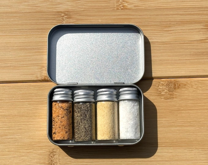 Portable Camping Spices, Van Life metal tin