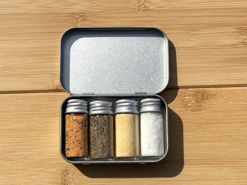 Portable Camping Spices, Van Life metal tin
