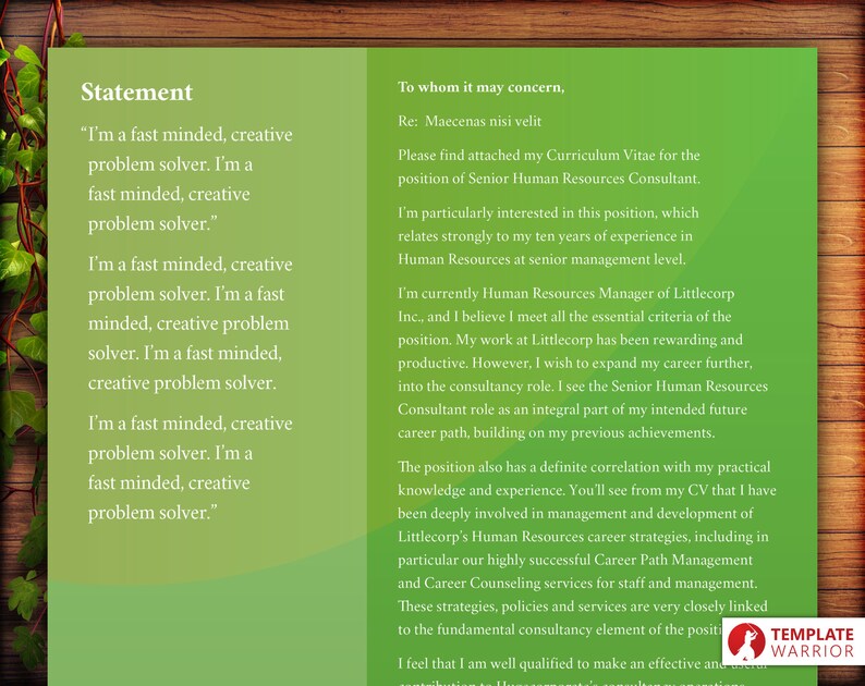 Indesign Resume Template Cover Letter And References Template Etsy 