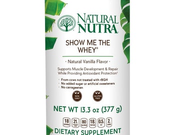 Proteína de suero aislada en polvo alimentada con pasto NaturalNutra, suplemento de apoyo muscular, salud ósea, mejora la actividad metabólica.