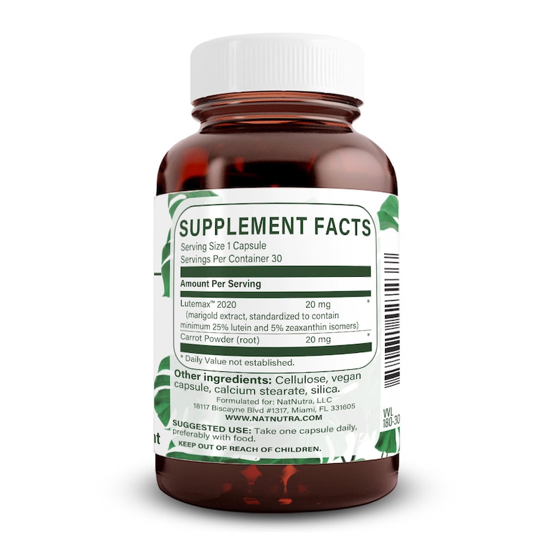 Natural Nutra Lutein With Zeaxanthin Supplement by Natural Nutra, Whole Food Formula, Soy Free