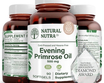 Natural Nutra Evening Primrose Oil 500mg - Skin & Heart Health