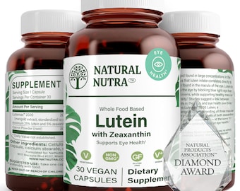 Suplemento vegano de luteína con zeaxantina - Natural Nutra - 20 mg