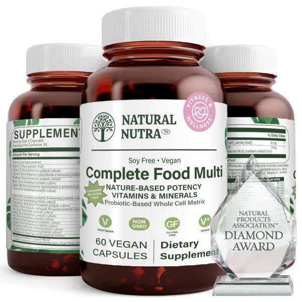 Natural Nutra Complete Multivitamin, Mineral, Probiotics for Women Men,Energy Booster,Maintain Bone Health, Improves Brain Function and Skin