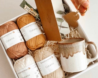 Amigurumi yarn | Schachenmayr Catania Cotton Yarn Colored Gift Box| crochet cotton thread | Knitted Gift Box| Special Day Gift