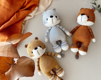 Amigurumi Tiger, Tiger Toy,Crochet Toy,Crochet Tiger,Organic Toy