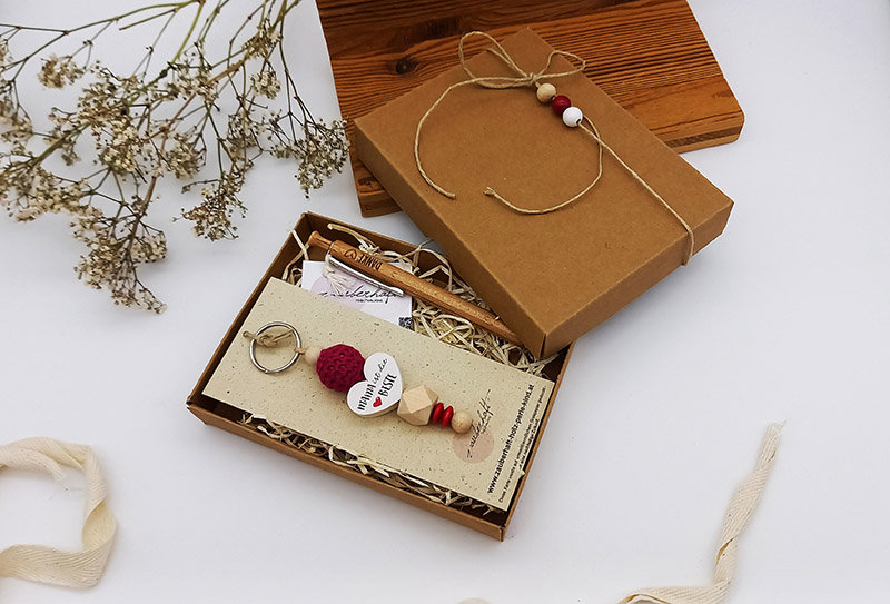 Mutti Geschenkbox Mama Valentinstag, Schlüsselanhänger "MAMA ist die BESTE" & Kugelschreiber "DANKE", Geburtstag Mama, Muttertagsgeschenk