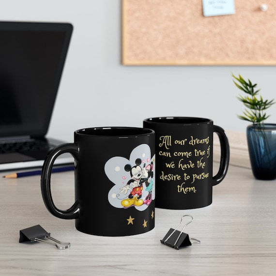 Buy Black Minnie and Mickey in Love Mug Magical Walt Disney Quote Coffee  Cup Disney Home Decor Disney Kitchen Items Online in India 