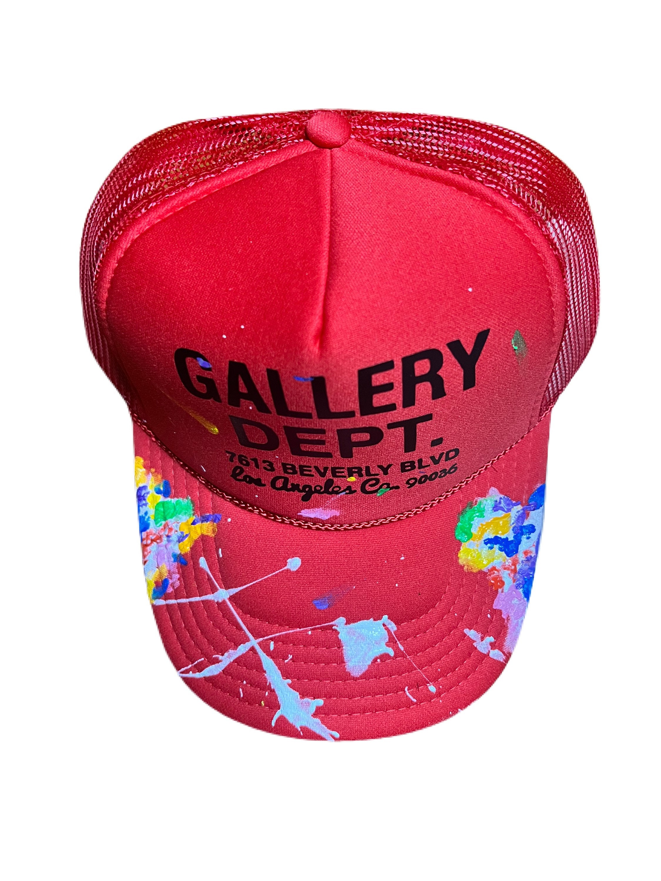 Red Custom Inspired Gallery Dept Trucker Hat - Etsy