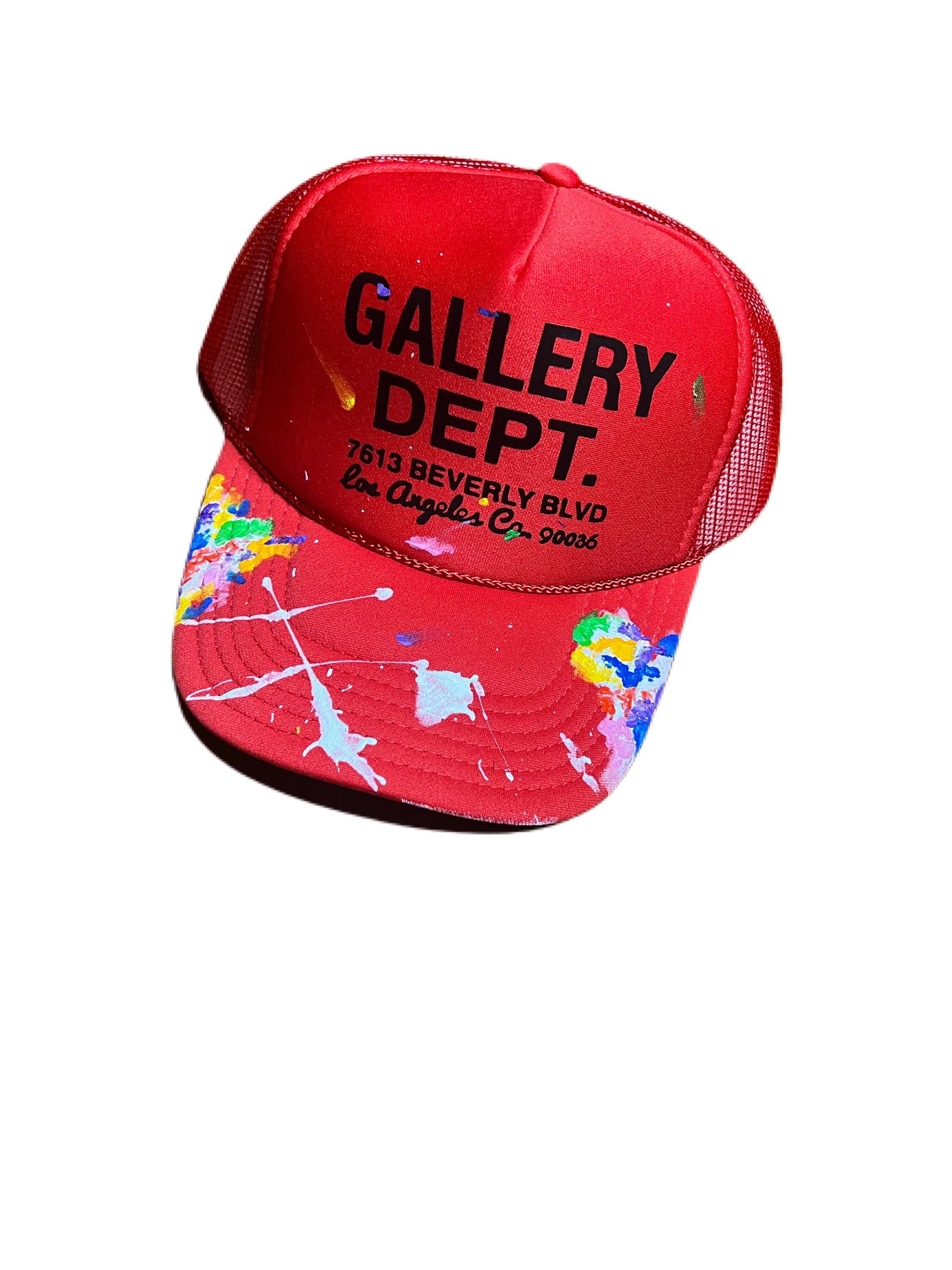 Red Custom Inspired Gallery Dept Trucker Hat - Etsy