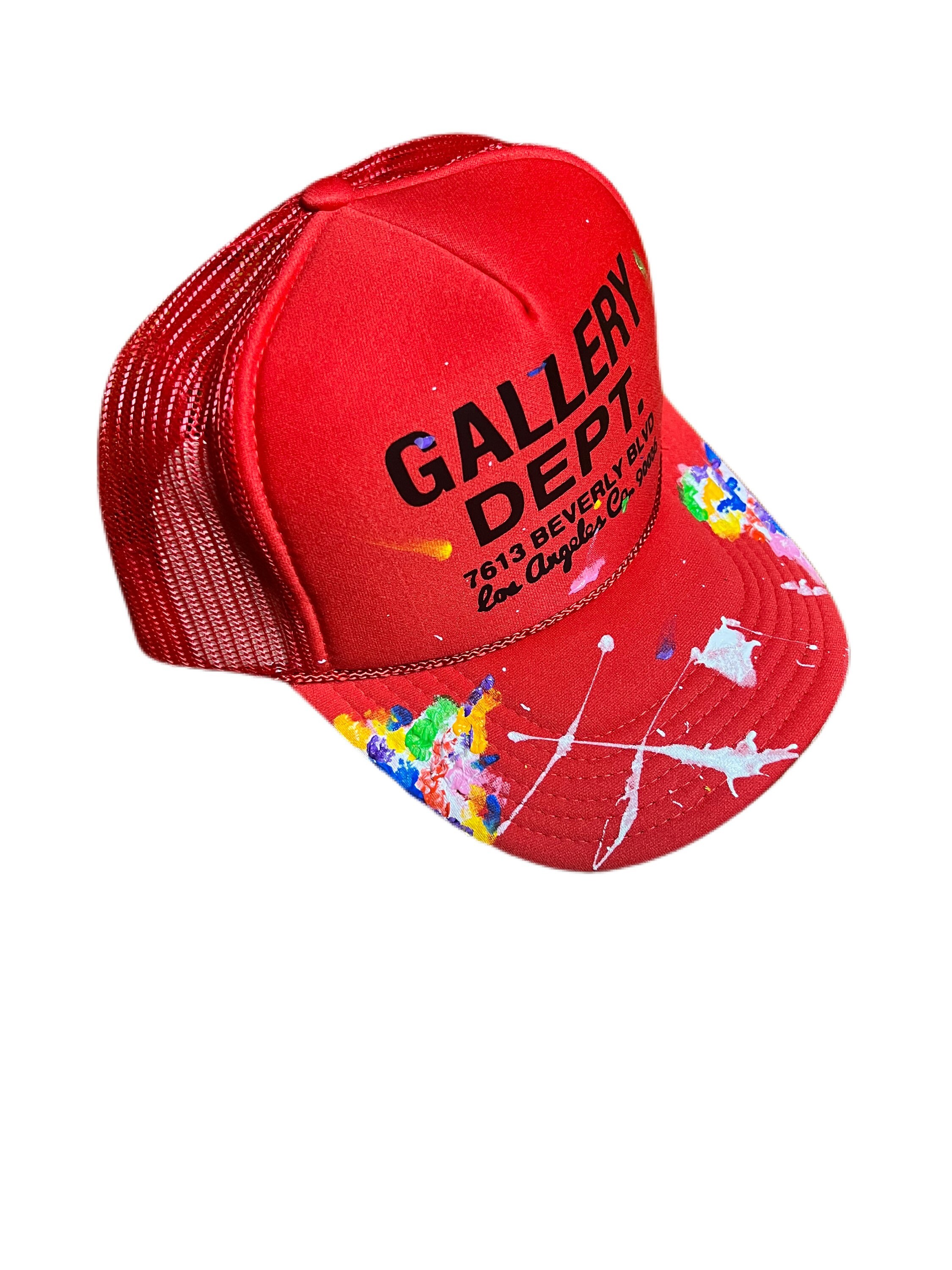Red Custom Inspired Gallery Dept Trucker Hat - Etsy