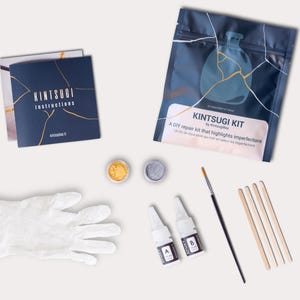 DIY Kintsugi Kit - 2 colors Gold and Silver craft kits