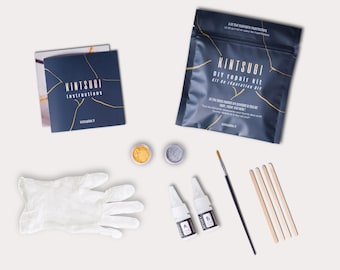 DIY Kintsugi Kit - 2 kleuren goud en zilver