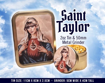 Saint Taylor 50mm Grinder & 2oz Tin