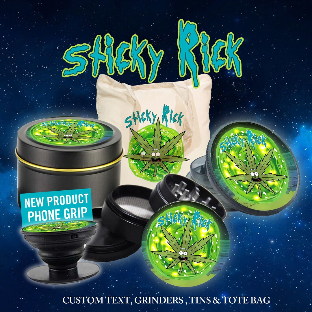 Rick & Morty Sticky Rick Grinder Metal 50mm Acrylic 60mm - Etsy