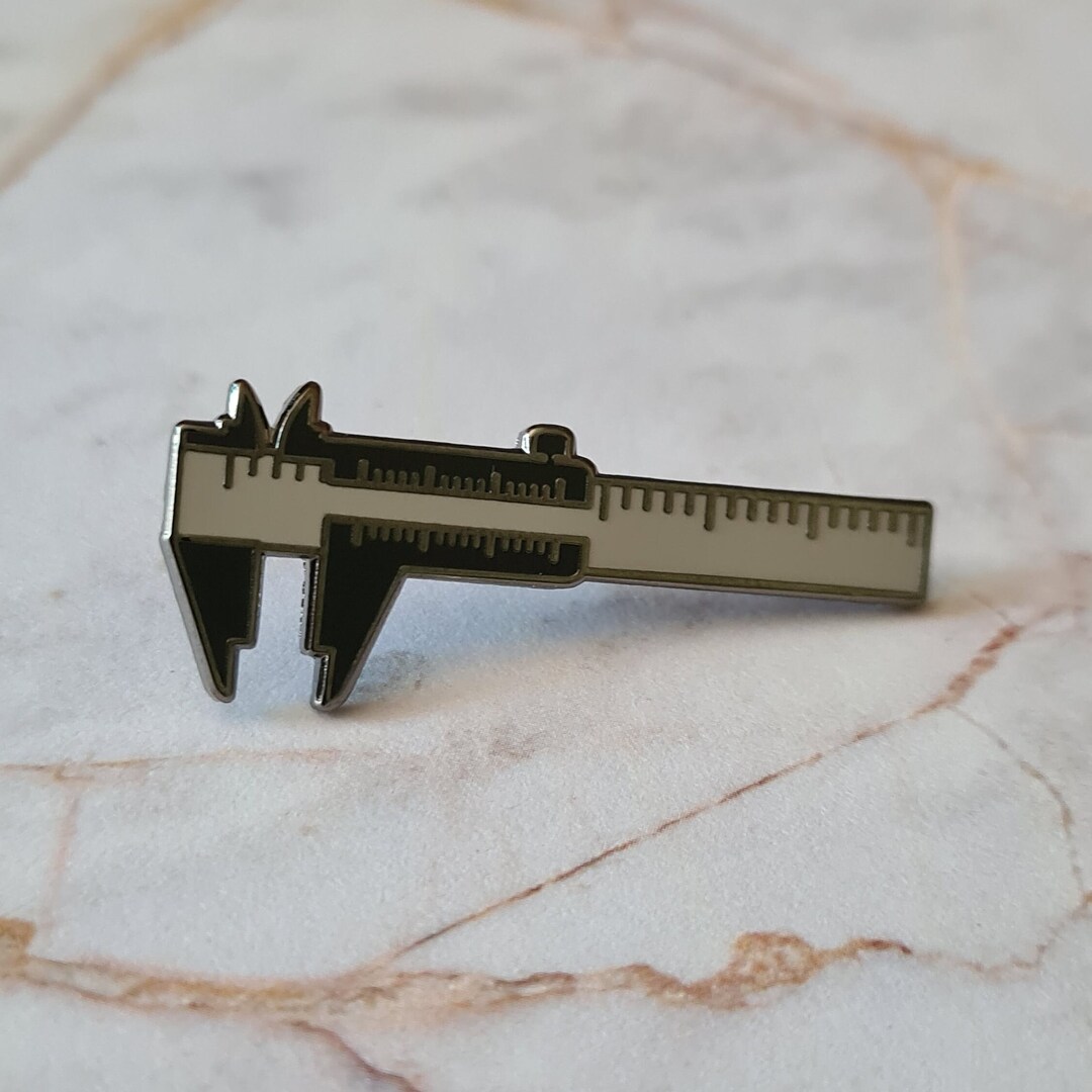 Calipers Hard Enamel Pin Science Anthrolpology Biology Etsy