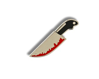 Épinglette en émail dur pour couteau de scène de crime, True Crime, Murder Mystery, Les experts