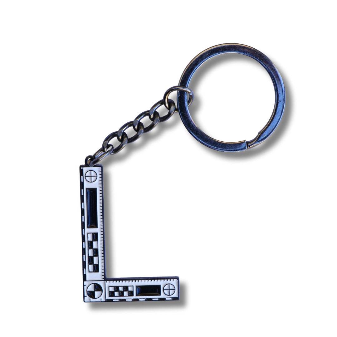 Forensic Ruler, Linear Scale Enamel Keyring, True Crime, Murder Mystery ...