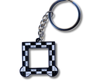 Forensic Ruler Keyring: True Crime Enamel Keychain