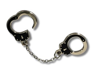 Handcuffs Hard Enamel Pin, Forensic Science, Crime Scene, Detective